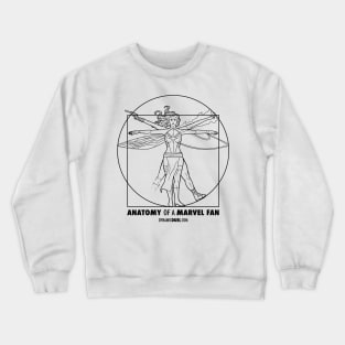 True Believer (Female) Black Line Art Crewneck Sweatshirt